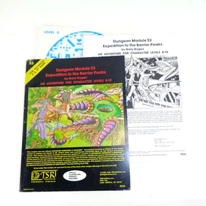 VTG TSR AD&D Dungeons Dragons Module S3 Expedition to Barrier Peaks 9033 Gygax - Picture 1 of 4