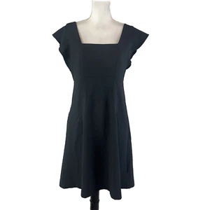 Lark & Ro Dress size 8 Black Stretch Above Knee A Line Wedding Church Career - Picture 1 of 12
