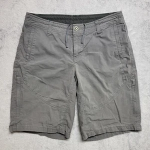 Kuhl Shorts Womens 10 Spire Twill Hiking Cargo Dark Gray Zip Pockets Outdoors - Picture 1 of 13