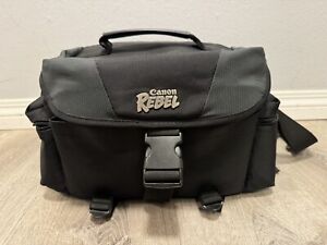 Canon Rebel Gadget Bag Carry Case Padded DSLR Digital Camera Shoulder Strap EOS