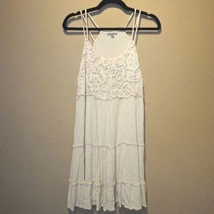 Mine Swing Tank Kleid Creme mit Spitzenüberzug Damen Größe M - Bild 1 von 5