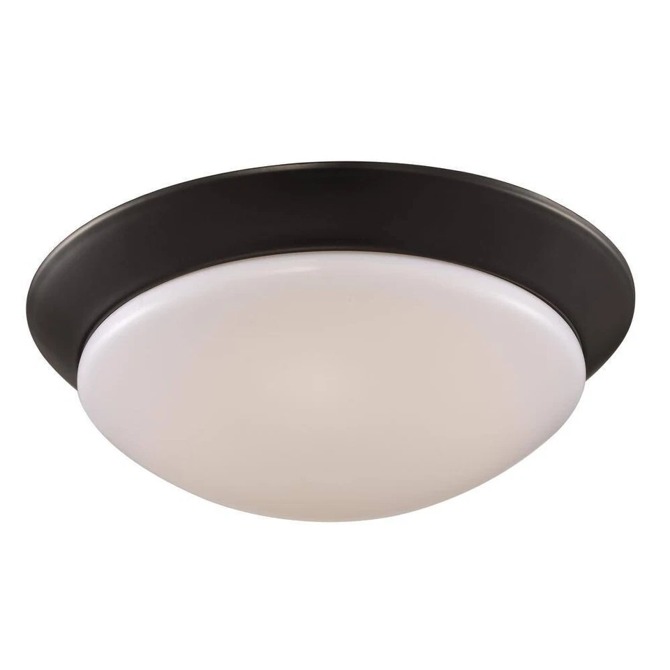 Walsh 18.5-Watt Rubbed Oil Bronze Integrated LED Flushmount by Bel Air Lighting - Image 1 of 1