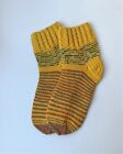 Size 10 1/2 - 12 women 9 1/2 - 11 men US / 43 - 44 EU hand knitted wool socks 