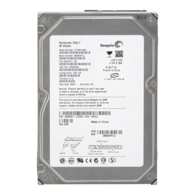Dell 02M327 40GB SATA 7200RPM 3.5'' ST340014AS - Image 1 of 3