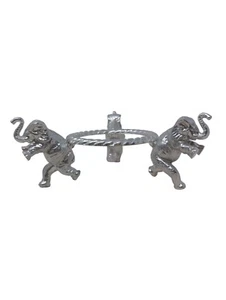 1993 ARTHUR COURT Aluminum Elephant Bowl Stand - Picture 1 of 4
