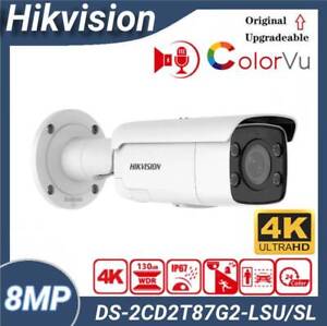 Hikvision DS-2CD2T87G2-LSU/SL 4K 8MP Colorvu Sicherheitskamera im Freien POE Mic