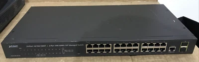 Planet GS-4210-24T2S 24-Port 10/100/1000T 2-Port 100/1000X SFP Managed Switch - Image 1 of 4