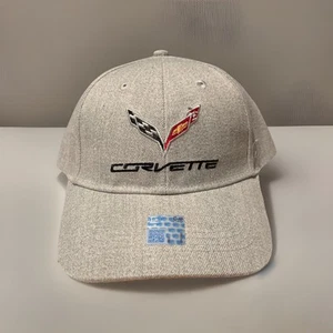 NEW Corvette Racing Hat Gray One Size Fits All (Open Road Brand) RARE - Picture 1 of 8