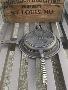 Great American Waffle Appalachian Cast Iron Stovetop Waffle Maker (Made In USA) - Picture 1 of 15