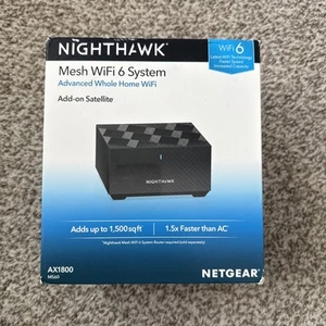 Netgear Nighthawk Mesh WiFi 6 Home WiFi Add-on Satellite AX1800 MS60 Unused NOB - Picture 1 of 6