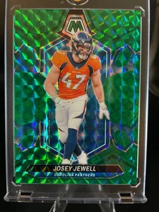 2024 Panini Mosaic JOSEY JEWELL Green Mosaic PRIZM #33 BRONCOS-PANTHERS - Picture 1 of 6