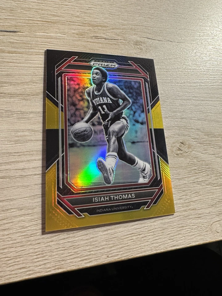 Selecciones del draft Panini Prizm 2023 Isiah Thomas #78 Black Gold Prizm/5 Foto 1 de 4