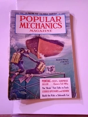 Popular Mechanics Magazine Vintage June 1959 Daredevil Photos of the Navy Foto 1 de 3