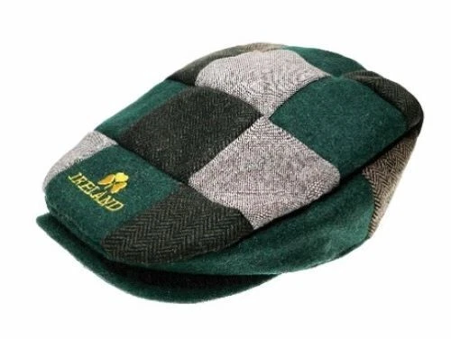 Gorra con diseño de parche Man of Aran con trébol dorado bordado Trinidad irlandesa Foto 1 de 1