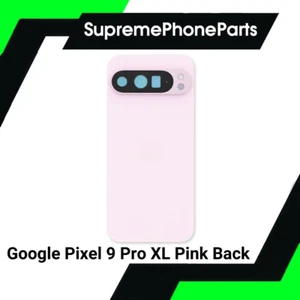Google Pixel 9 Pro XL cover posteriore batteria di ricambio con obiettivo fotocamera (rosa) - Regno Unito - Foto 1 di 1
