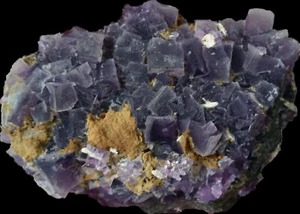 NATURAL Fantastic Purple Cubic FLUORITE Crystal Mineral Specimen - Picture 1 of 3