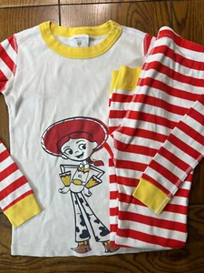 Hanna Andersson Disney Toy Story 4 Jessie Long Johns EUC Girls Pajama Set 140 10 - Picture 1 of 4