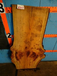 #A717 15/16" GROSOR cerezo burl borde vivo losa mesa estante banco - Imagen 1 de 2