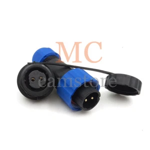 SD16 2pin Waterproof Connectors,IP68 Electrical Power LED Bulkhead Connector Kit - Picture 1 of 7