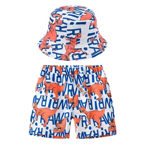 Girls Boys Swim Trunks Swimsuit Shorts Casual Sun Hat Quick Dry Bottoms Briefs - Picture 1 of 64