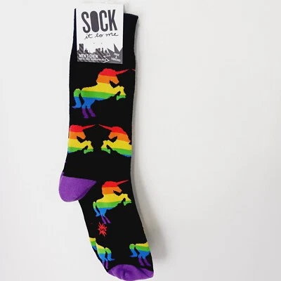 Calcetines Hombres Mujeres Unicornio LGBTQ Orgullo Arco Iris Lesbiana Gay ENVÍO COMBINADO Foto 1 de 4