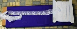 New white French lace edging off bolt heirloom sewing smocking - Picture 1 of 1