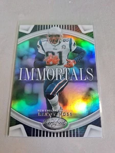 2023 CERTIFIED FOOTBALL IMMORTALS INSERT SP #I-16 RANDY MOSS HALL OF FAMER - Picture 1 of 2