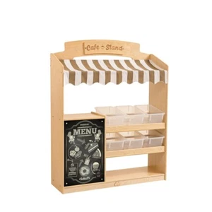 Jooyes Kids Role Play Cafe Stand Grocery Store with 6 boxes - H133cm - Picture 1 of 5