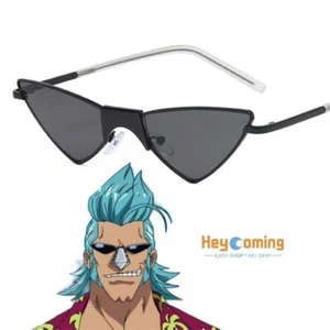 One Piece Eyewear Franky Cosplay Glasses Cat Eye Sunglasses for Women Men Prop - Picture 1 of 4