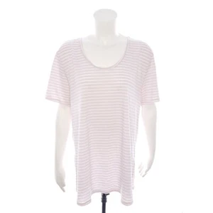 The North Face Slim Fit Plus Terrrain Scoop Purple White Striped Tee Womens 1X - Picture 1 of 12