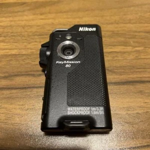 Nikon Waterproof Wearable Camera KeyMission 80 BK Black 12.35MP IPX7 IP6X KM80BK - Picture 1 of 2