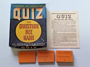 Vintage Whitman Publishing Co. Quiz Die Frage Biene Spiel 1939 Nr. 3933 im Karton - Bild 1 von 10