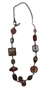 22 Zoll Glasperlen Damen Halskette - Bild 1 von 9