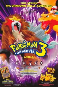 POKEMON 3: THE MOVIE Movie POSTER 27x40 Veronica Taylor Eric Stuart Rachael - Picture 1 of 1