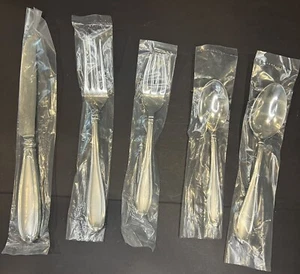 Princess House Stainless Steel Barrington Flatware 5 Piece Place Setting NEW - Picture 1 of 6