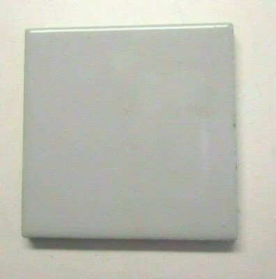 1 Azulejo de Pared Uni Tailandia 3" Pulgadas Cuadrado Cerámica Gris Pálido Brillante De Colección Foto 1 de 4