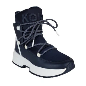 Michael Kors "Cassia" Leder & Nylon Schneestiefel blau, Größe 9,5 UVP 185,00 $ - Bild 1 von 12