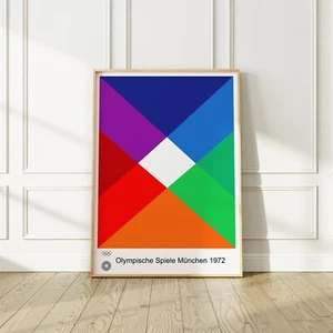Max Bill, Olympische Spiele Munchen 1972, High Quality Repro, 24"x36" Poster - Picture 1 of 5