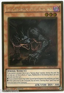 Cagna, Malebranche of the Burning Abyss PGL3-EN051 Gold Rare Yu-gi-oh Card 1st - Picture 1 of 3