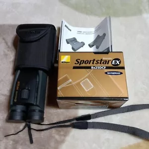 Nikon Binoculars Sportster EX 8×25DCF Black New From JAPAN - Picture 1 of 4