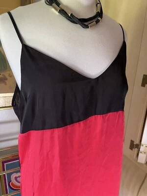 Josie Natori Satin Silky Nightgown Babydoll Slip L 42” Empire Sissy Sexy Chemise - Image 1 of 4