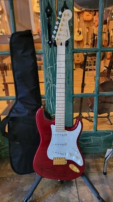 Fender 2025 Richie Kotzen Stratocaster Transparent Red Burst  w/ Deluxe Gig Bag - Image 1 of 4