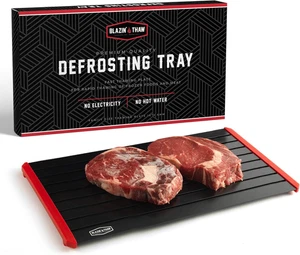 Defrosting Tray for Frozen Meat 16inch Family Size Aluminium Plate Rectangular - Picture 1 of 12