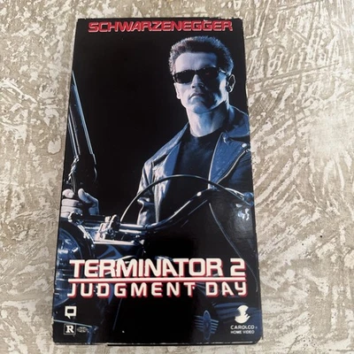 Terminator 2 T2 Judgement Day 1991  VHS Schwarzenegger Hamilton - Image 1 of 4