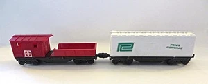 Lionel Non Catalog Santa Fe Work Caboose & PC Box Car The Worst of Mt Clemens - Picture 1 of 9