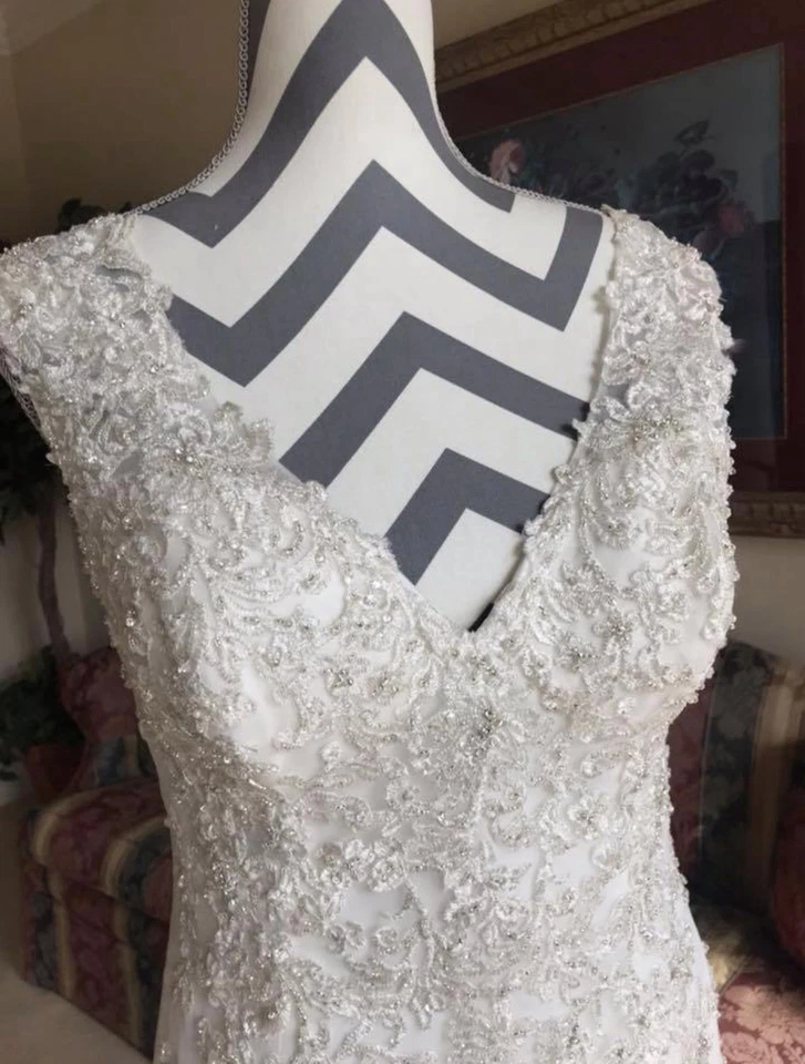 Sophia Tolli Wedding Dress Size 12 Ivory Lace - Never Worn - Image 1 of 3