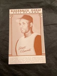 1977 Baseball's Great Hall of Fame Exhibits - Roberto Clemente/Pirates EX/MT - Picture 1 of 2