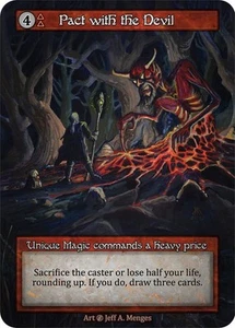 PACT WITH THE DEVIL Unique FOIL - SORCERY CONTESTED REALM: BETA SUMMER (2024) - Foto 1 di 1