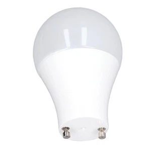 (Containing 4) GU24 LED Bulb A19 Energy Saving Bulb (120V) 9W Pure White 5000K - Picture 1 of 24