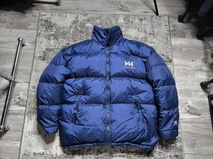 Men's (XL) Helly Hansen Two-Sided Rare Sport Sailing Down Jacket Vintage - Picture 1 of 18